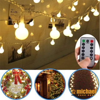 【MC】สายไฟหิ่งห้อย Led 40 ดวง 8 โหมด 19.6 ฟุต ใช้แบตเตอรี่ กันน้ํา พร้อมรีโมตคอนโทรล