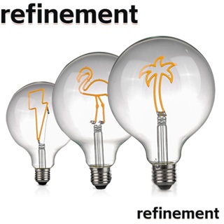 Refinement หลอดไฟระย้า อิดิสัน ชุบไฟฟ้า สีเทา สไตล์วินเทจย้อนยุค G125 E27 220V