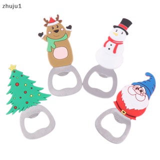 [zhuju1] ที่เปิดขวดเบียร์ ซิลิโคน แม่เหล็ก รูปคริสต์มาส 1 ชิ้น