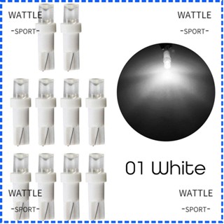 Wattle หลอดไฟแดชบอร์ด LED T5 12V ทนทาน แบบเปลี่ยน สําหรับรถยนต์