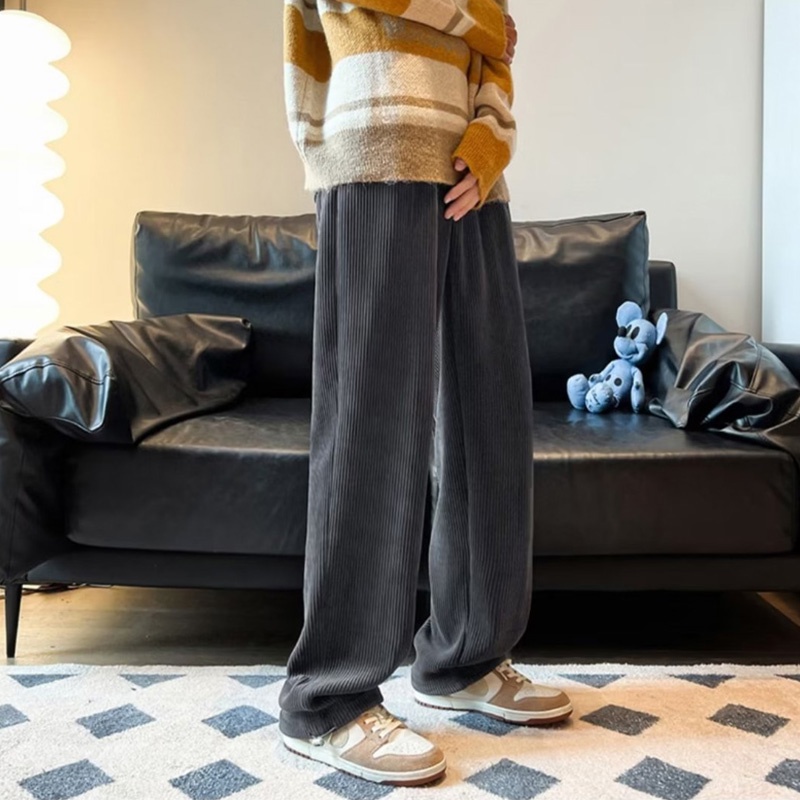 Eershenshi กางเกงกีฬาขายาว ทรงตรง สีพื้น แฟชั่นฤดูใบไม้ผลิ และฤดูใบไม้ร่วง สไตล์ญี่ปุ่น สําหรับผู้ชาย - รูปที่ 2