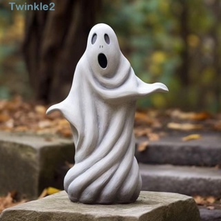 Twinkle ฟิกเกอร์เรซิ่น รูปปั้นผีฮาโลวีน สําหรับตกแต่งสวน DIY