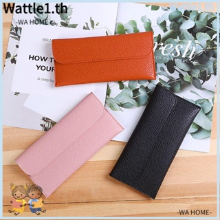 Wttle กระเป๋าสตางค์ ใบยาว หนัง PU ใส่โทรศัพท์ได้ สําหรับผู้หญิง