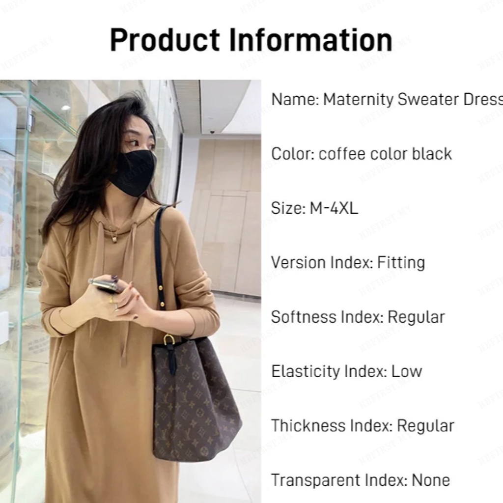 ใหม่ชุดเดรสมีฮู้ดที่อบอุ่นและมีสไตล์สําหรับฤดูใบไม้ร่วงและฤดูหนาว ราคา ถูกที่สุด ดีลบีเคเค แกลเลอรีภาพที่ 3