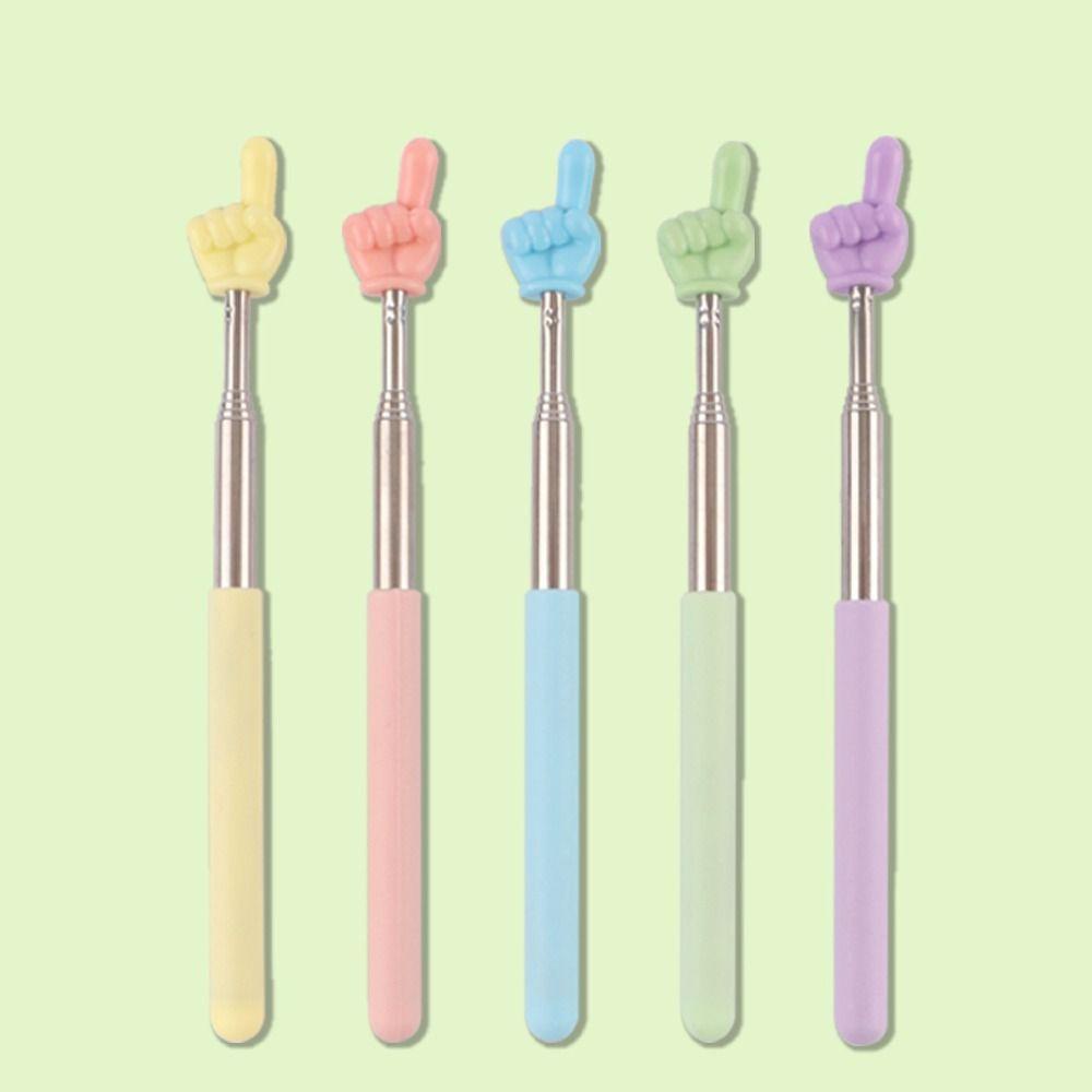 Qqmall ไม้ชี้อ่านหนังสือ กันลื่น ยืดหดได้ ขนาดเล็ก แบบพกพา สําหรับเรียนการสอน - รูปที่ 2