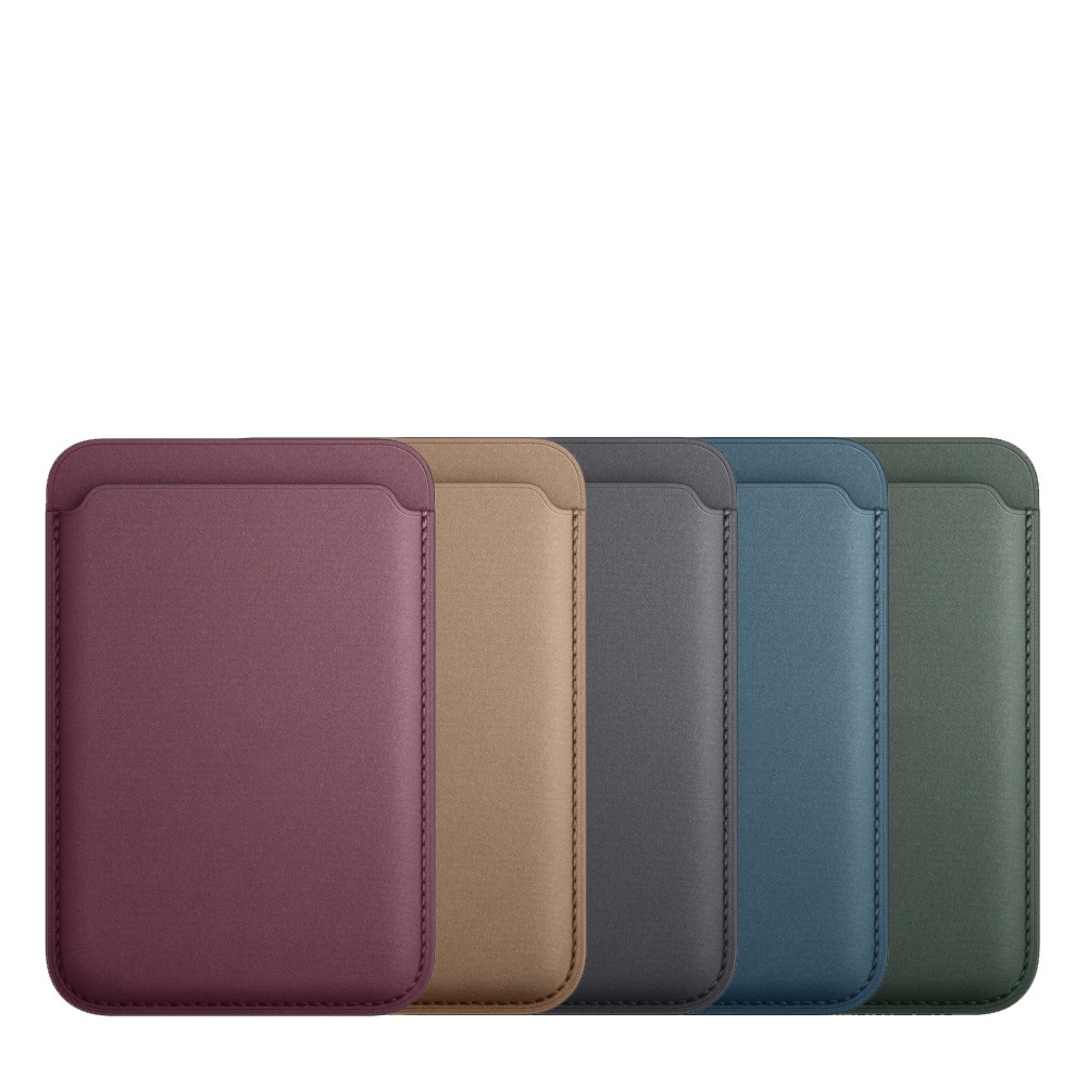 พร้อมโลโก้ เหมาะสําหรับ iPhone 17 16 15 14 13 12 Pro Max Plus Megsafe Magnetic Card Holder 14 Pro 13 ผ้า Twill เป็นมิตรกับสิ่งแวดล้อม 12 Card Holder