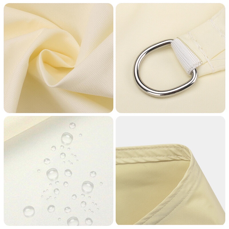 PG.ผ้าใบกันน้ำป้องกันยูวี90% เต็นท์ กรองแดด บังแดด ร่มสนาม Sun Shade Sail 420D ผ้า oxford กันสาดหน้าบ้าน - รูปที่ 4