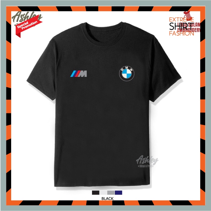 T Shirt Round Neck BMW M Sport M Performance M3 M4 M5 X4 X5 X6 Baju Lelaki Motorsport Performance Te