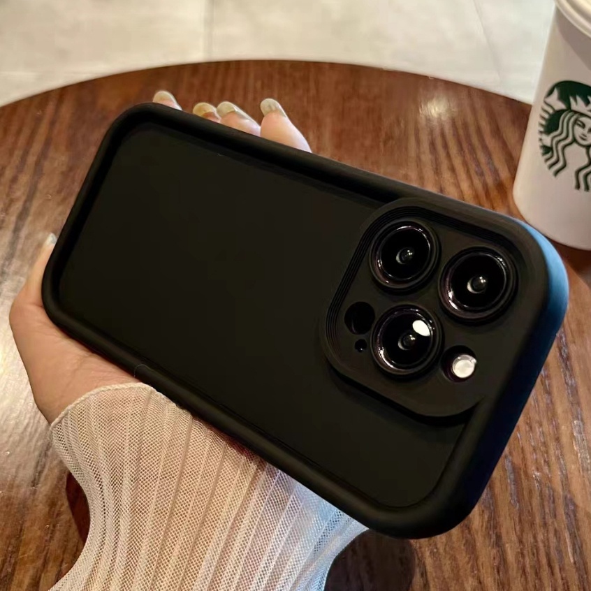 เคสโทรศัพท์ ชนิด TPU สีพื้น สำหรับ for iPhone 17 16 15 11 14 13 12 Pro Max 8 7 14 Plus X XR XS Max SE