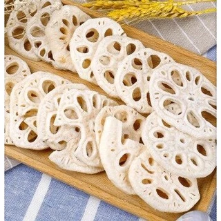 รากบัวอบกรอบ ขนาด 250 G | Lotus Root Chips อาหารว่างเพื่อสุขภาพ คลีน กรอบ อร่อย ไฟเบอร์สูง ไขมันต่ำ ไม่ทอด ไม่ใช้น้ำมัน