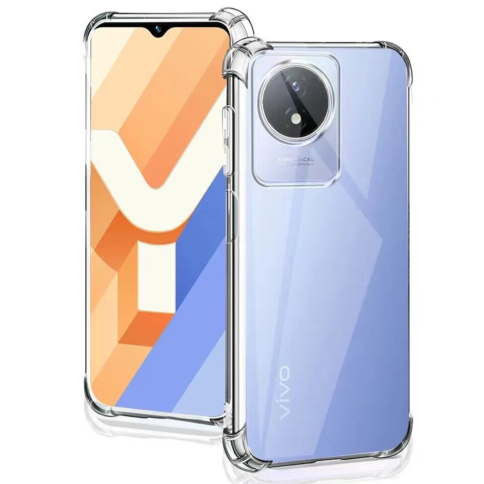 Case Vivo Y02T / Y02A / Y02 เคสโทรศัพท์VIVO Y02T เคสใสกันกระแทก  TPU CASE  เเบบนิ่ม Shockproof