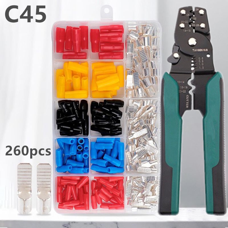 MOVATEK 260ชิ้น ชุดหางปลาต่อ เบรกเกอร์ C45 1.5 – 10 Sqmm – โปรปัง
