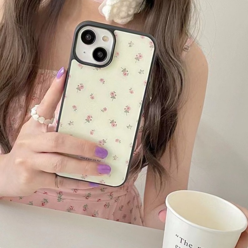 เคสโทรศัพท์มือถือ กันกระแทก กันฝุ่น ลายดอกไม้ ขนาดเล็ก เรียบง่าย สําหรับ iPhone 14promax 13Pro 12 11 xr xsmax 7 8plus K4SC