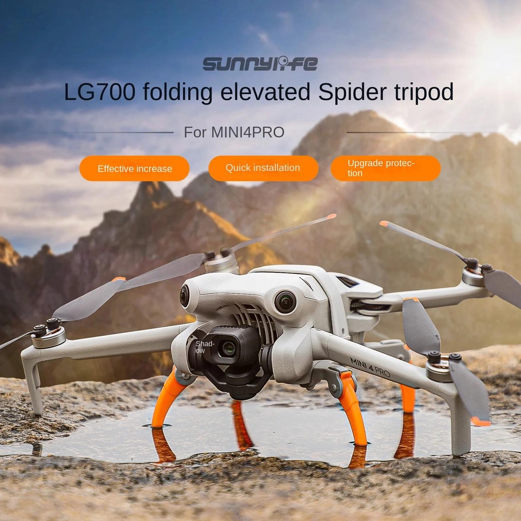 Sunnylife อุปกรณ์เสริมขาตั้งกล้อง แบบพับได้ สําหรับ Dji Mini 4 Pro
