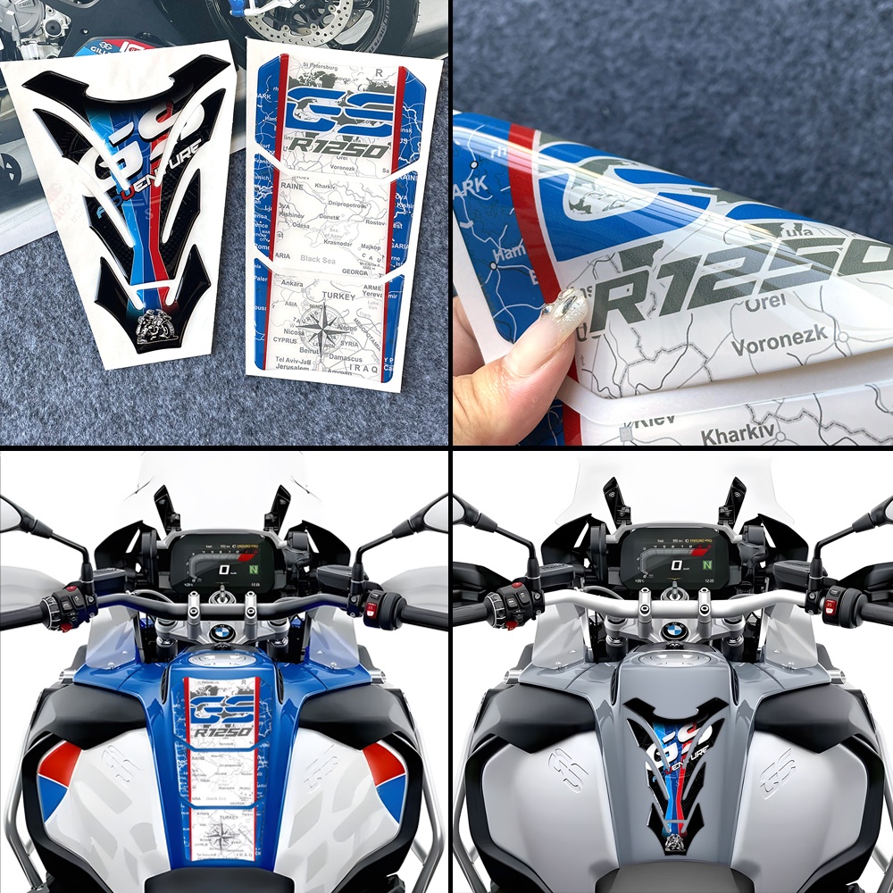 สติกเกอร์เรซิ่น 3D ป้องกันถังน้ํามันเชื้อเพลิง 40 ปี สําหรับ BMW r1250gs ADV R1250 GS r1250gs Adventure 2019 2020 2021