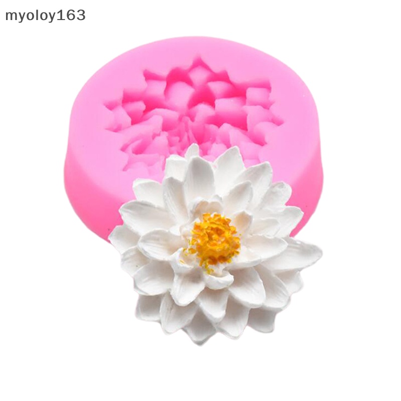 Myoloy แม่พิมพ์ซิลิโคนเรซิ่น รูปดอกเบญจมาศ สําหรับทําสบู่ เค้ก เบเกอรี่ DIY