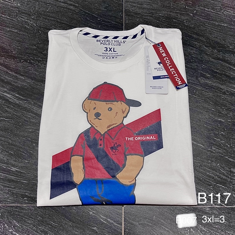 พร้อมส่ง 0nI5 /Polo BHPC เสื้อยืดคอกลมลายหมี !