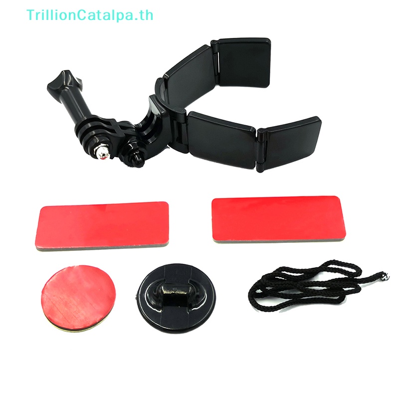 Trillioncatalpa เมาท์ยึดกล้องติดคางหมวกกันน็อค แบบเต็มหน้า อุปกรณ์เสริม สําหรับ Hero 11 10 9 8 7 DJI Insta360 TH