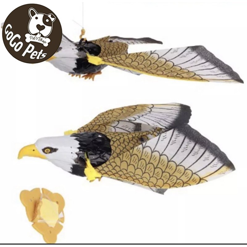 🦅 เหยี่ยวไล่นก ปีกขยับได้ ไล่นก ของเล่นแมว แมวไล่นก ปีกสามารถขยับได้ ใส่ถ่าน AA 2 ก้อน (ไม่รวมถึง) - รูปที่ 4