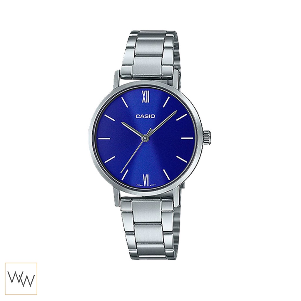 ร้านขายนาฬิกา ของแท้ นาฬิกาข้อมือ Casio ผู้หญิง รุ่น LTP-VT02 สายสแตนเลส