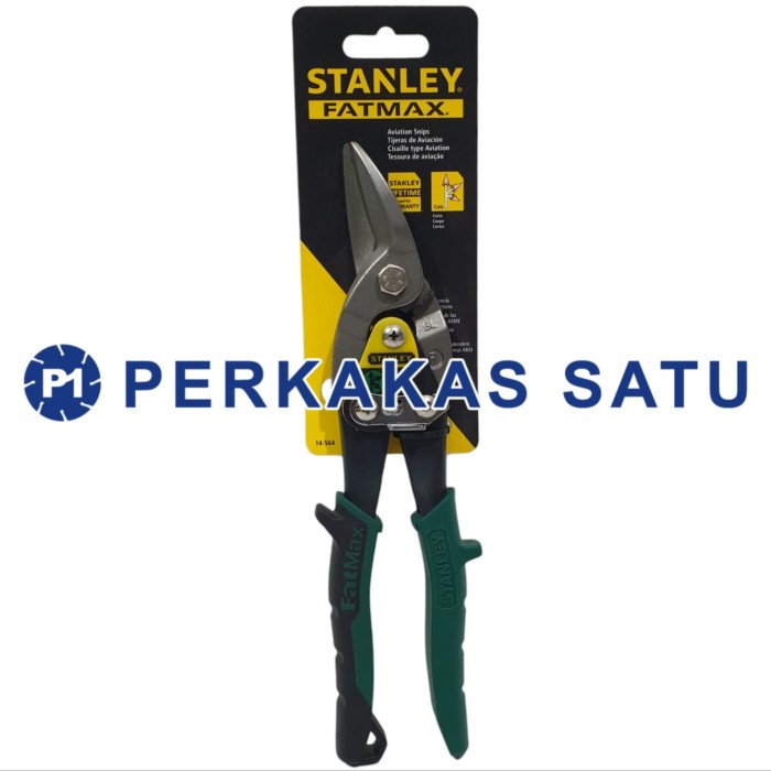 STANLEY FATMAX 14-564 AVIATION SNIPS RIGHT ZINC SCISSORS