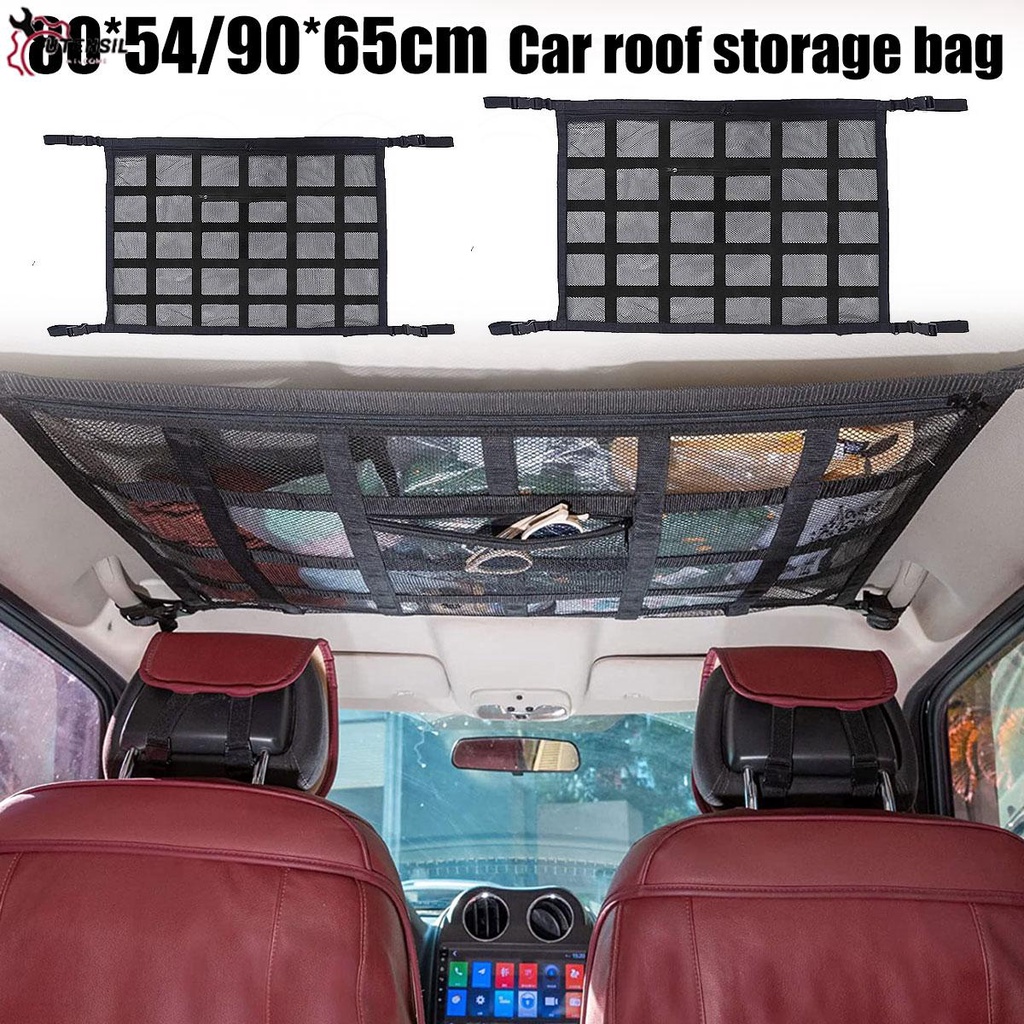 กระเป๋าตาข่ายเก็บของ ติดเพดานรถยนต์ SHOPSBC5391