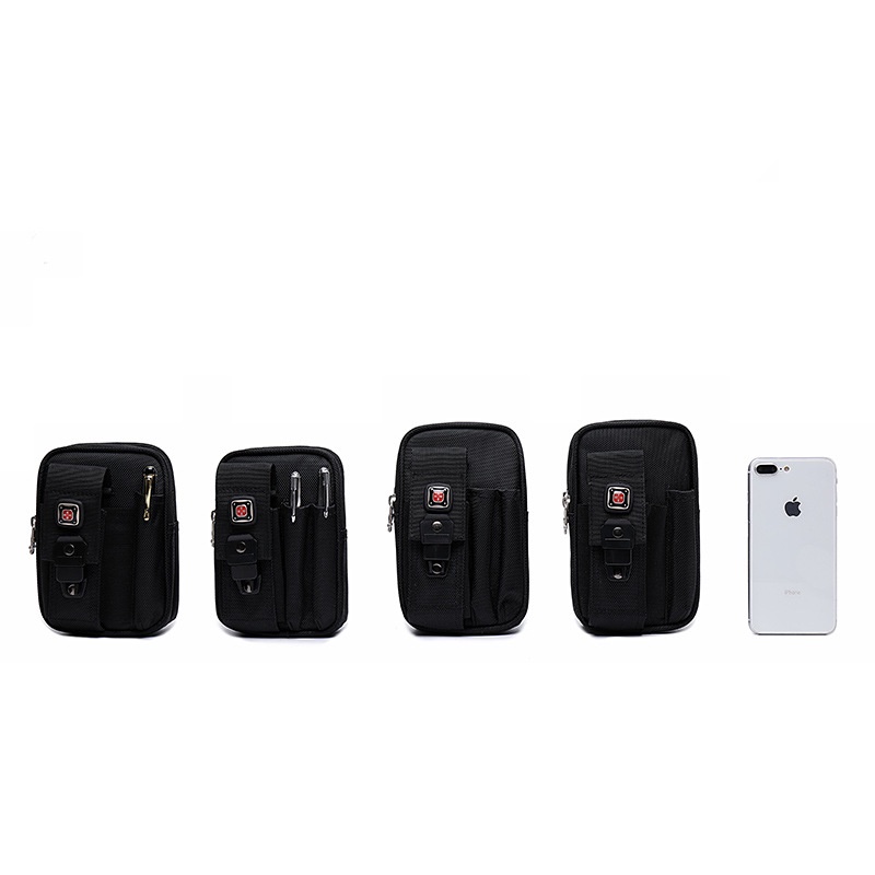 Swiss Army Knife กระเป๋าคาดเอว ผ้าแคนวาส กันน้ํา อเนกประสงค์ 20 ซม. 21.6 ซม. สําหรับใส่โทรศัพท์มือถือ - รูปที่ 2