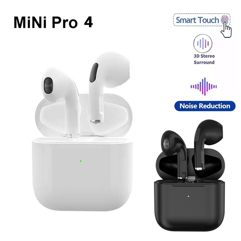 Pro4 หูฟังไร้สาย Android Pro ที่อุดหู สําหรับ iPhone Apple หูฟังเกมมิ่ง บลูทูธ 5.0 กันน้ํา กีฬา เพลง หูฟัง สําหรับ Samsung