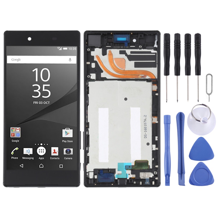 Sony SpareParts หน ้ าจอ LCD เดิมสําหรับ Sony Xperia Z5 Premium E6853 Digitizer Full Assembly พร ้ อมกรอบ