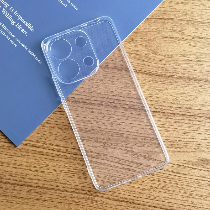 สําหรับ Xiaomi Redmi Note 13 Note13 4G บาง คริสตัลใส ใส นิ่ม TPU เคสด้านหลัง ป้องกันผิว ป้องกันกล้อง
