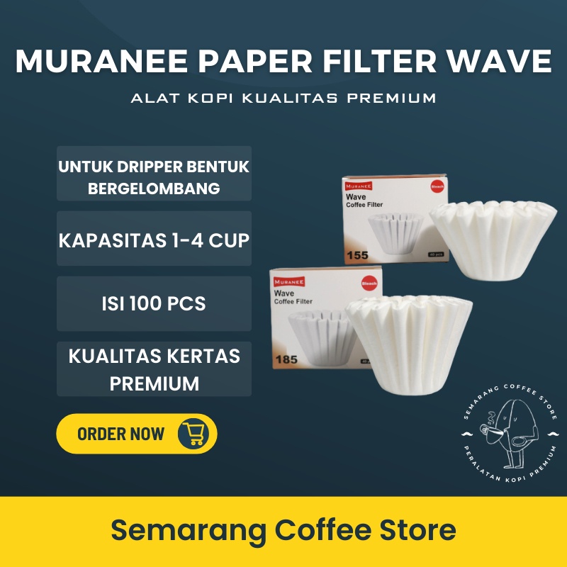 กระดาษกรอง Wave Muranee Wave Coffee Filter