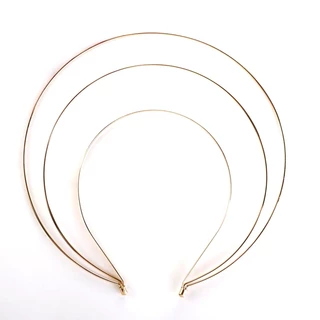 Estone เครื่องประดับผมหวานผู้หญิงนักเรียนล้างหน้า Hairband Crown Headbands สามชั้น DIY Hair Hoop ฐาน
