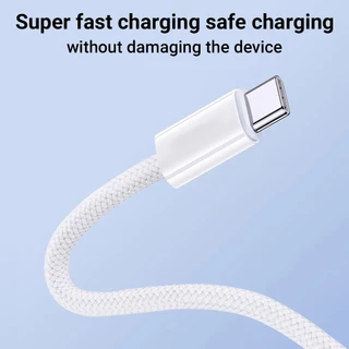 สายชาร์จ 60W Type C To C สายชาร์จเร็ว ชาร์จเร็ว สายชาร์จไนล่อนถัก Dual USB-C กำลังชาร์จ Fast Charger 1/1.5/2 เมตร