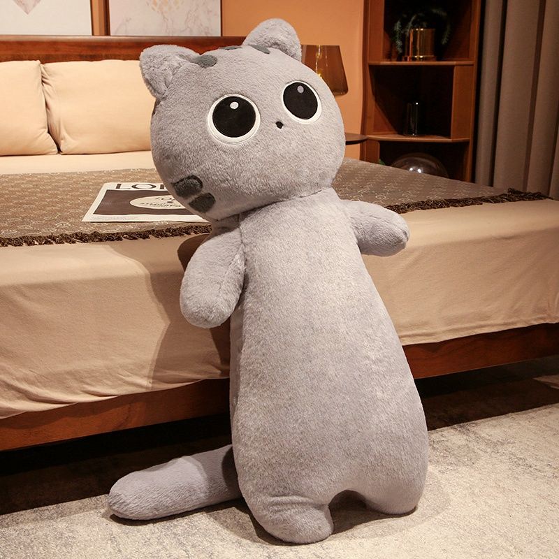 หมอนตุ๊กตาแมว แบบยาว ของเล่นสําหรับเด็ก [รับประกันคุณภาพ]