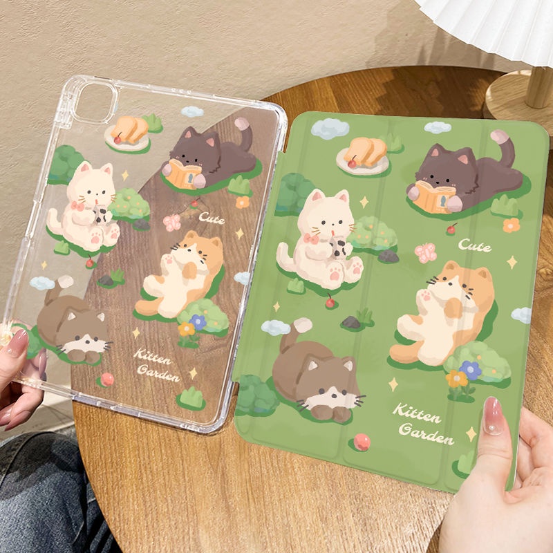 [iPad Air 4] เคส iPad กันตก ลายการ์ตูนหมีนอนหลับ พร้อมช่องใส่ปากกา สําหรับ iPad gen9 gen8 gen7 10.2 Air4 Air5 gen 10 10.9 Pro11 2020 2021