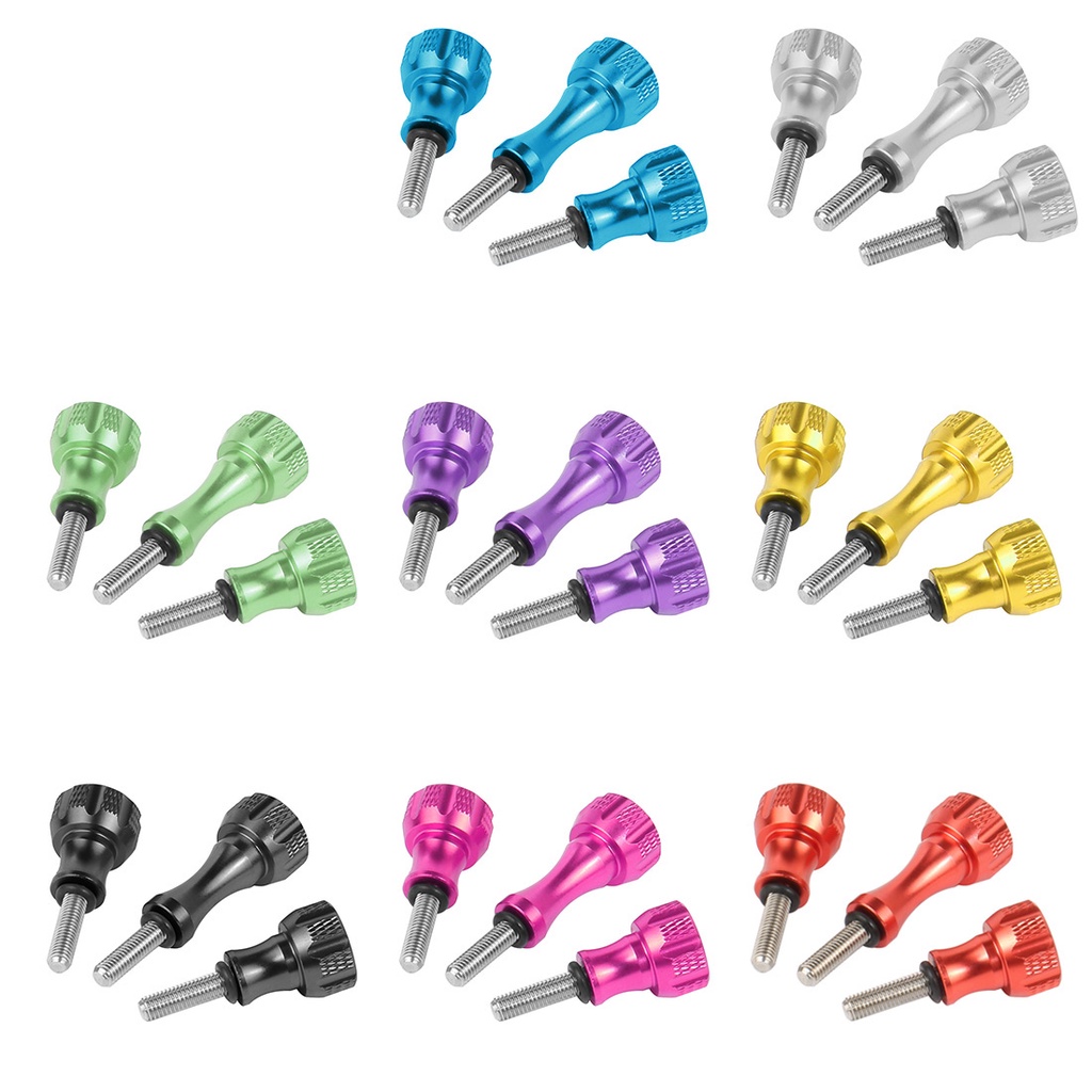 Novelgoal สกรูน็อต อลูมิเนียมอัลลอย M5 ยาว 2 ชิ้น สําหรับกล้องแอคชั่น GoPro 1 ชิ้น