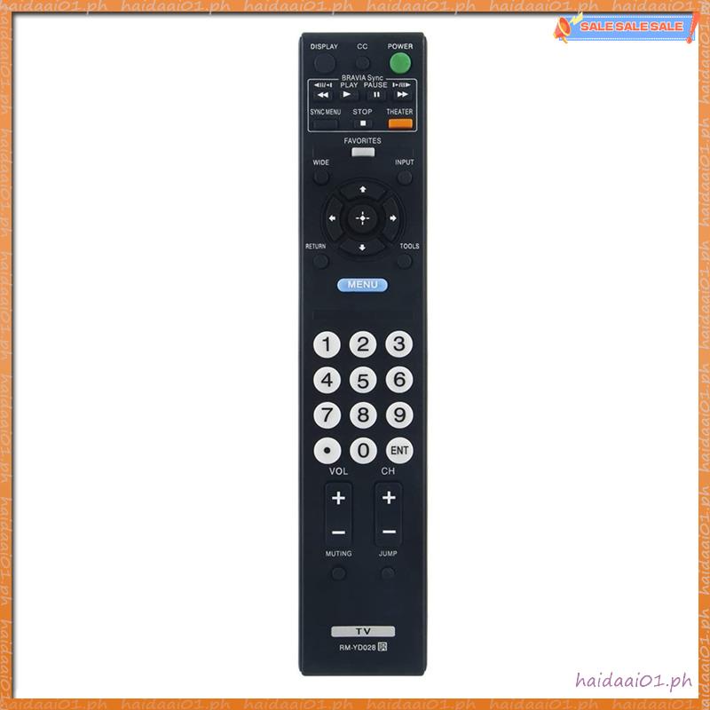 Haidaai01.ph* 1 ชิ้น RM-YD028 รีโมทคอนโทรลอะไหล่อุปกรณ์เสริมสําหรับ Sony LED TV KDL-32L5000 KDL-22L5