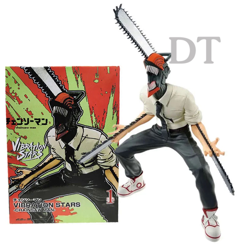 DT 18.5cm Anime Denji Figure Power Chainsaw Man Action Figure Pochita Figure Scene Ornament Makima Model Doll Makima Toy