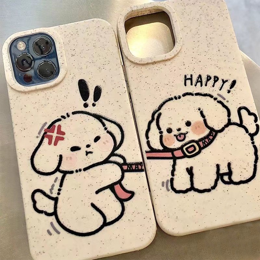 เคสไอโฟน For iPhone 14 11 Pro Max 13 15 12 Pro Max 7 8 Plus XR X XS Max 15 Plus SE Couple Soft Case เคส Cove DOG รูปแบบ