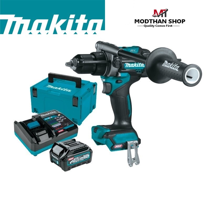 MAKITA HP001GD101 Combo Set สว่านเจาะกระแทกไร้สาย 13 มม. 40Vmax + ชุดแบตเตอรี่ 2.5Ah + กล่อง MAKPAC