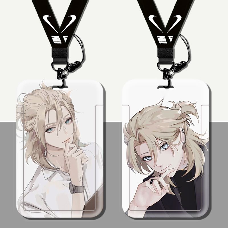 Genshin Impact Abeldo Custom Student ID Work ID Card Holder Campus ID Card ปกแข็งพนักงาน ID Ring Hol