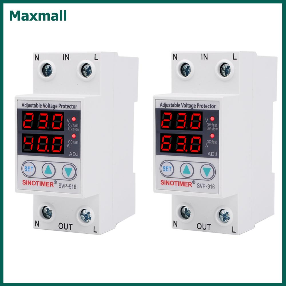 【Maxmall】Svp-916 เบรกเกอร์วงจรป้องกันแรงดันไฟฟ้ากระชาก ปรับได้ สําหรับครัวเรือน