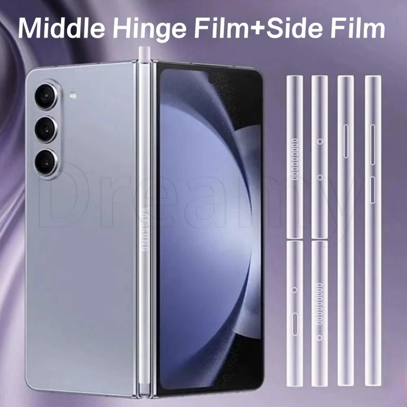 Flip4 5 Fold4 5 ฟิล์มป้องกันรอยขีดข่วน บานพับกลาง / Samsung Galaxy Z Series ฟิล์มอุปกรณ์ต่อพ่วง / ขอบโทรศัพท์ กรอบด้านข้าง สติกเกอร์ป้องกัน / ขอบป้องกันด้านข้างโทรศัพท์ กันน้ํา