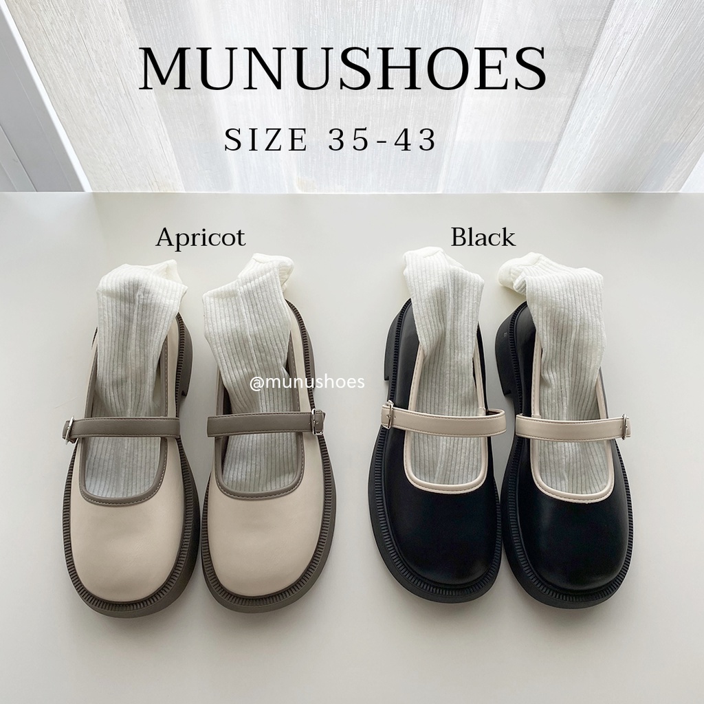 [ไซส์ 35-43] Two Tone Single Strap หนังไมโครไฟเบอร์