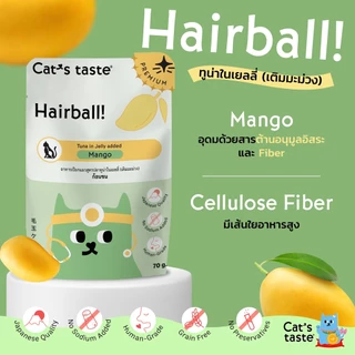 สูตรใหม่!! อาหารเปียกแมว Cat's Taste Healthy [ยกโหล 12 ซอง] ไม่ใส่โซเดียม 70g