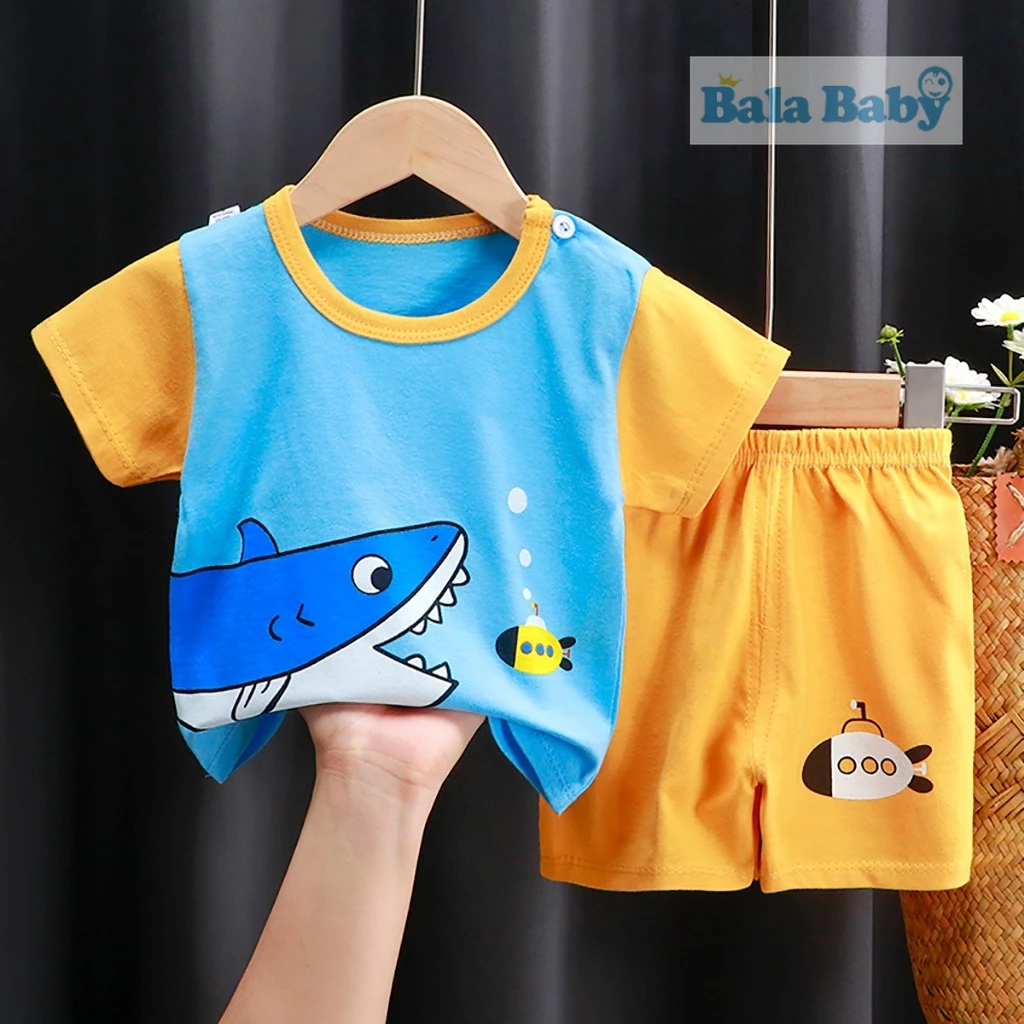 ชุดเด็ก เสื้อผ้าเด็ก เซทเสื้อ+กางเกงขาสั้น size 80-110 cm DXT37 thumbnail 8