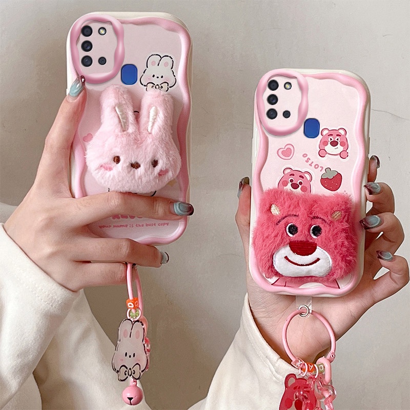 เคส samsung a21s เคสโทรศัพท์มือถือ ผ้ากํามะหยี่ขนนิ่ม ลาย bts น่ารัก สําหรับ samsung a21s