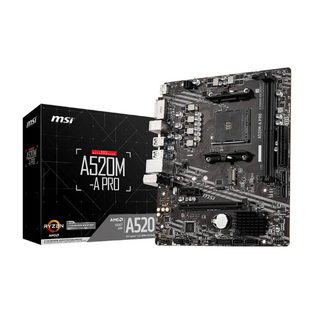 MAINBOARD (AM4) MSI A520M-A PRO DDR4