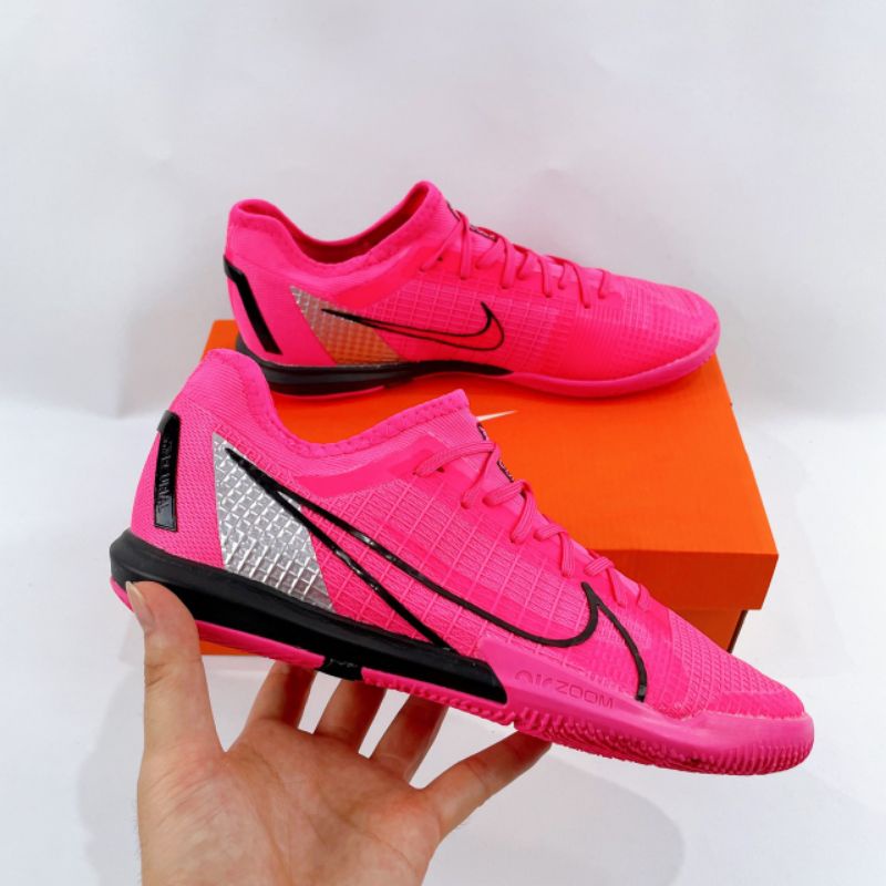 รองเท้าฟุตซอล Nike Mercurial Vapor 14 Pro Pink Black IC กีฬา