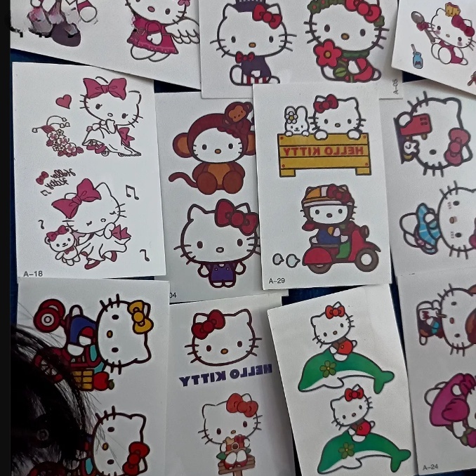 30 ชิ้น/แพ็คการ์ตูน Kuromis Kitty สติ๊กเกอร์รอยสักสําหรับเด็ก Kuromi Water Transfer พิมพ์สติกเกอร์สําหรับของเล่นเด็ก - รูปที่ 2